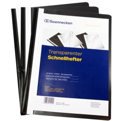 Soennecken 2966 Schnellhefter DIN A4 PP schwarz 10 St./Pack.