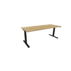 NowyStyl 810073970 Schreibtisch eModel 3.0 200x80 sw/nat hickory
