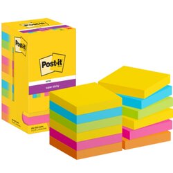 Post-it® Haftnotiz Super Sticky Notes Carnival Collection