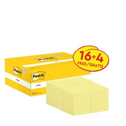 Post-it® 654Y-20 Haftnotiz Notes  Promotion 76x76mm ge