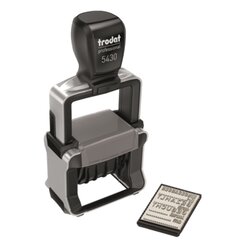 trodat® 121345 Datumsstempel   41x24mm selbstfärbend bl/rt