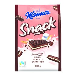 Manner 27711000 Gebäck Snack Minis Milch Schoko 300g