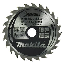 Makita® B-33629 Sägeblatt SPECIALIZED 136x20x24Z