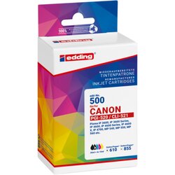 edding 18-500-01 Tintenpatrone wie Canon  PGI-520/CLI-521 bk/c/m/y 5St