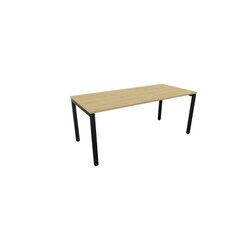 NowyStyl 810074971 Schreibtisch manuell 180x80 sw/hamilton oak