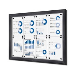 Showdown® Displays SCS8xA4C9005 Schaukasten 8xA4 sw 