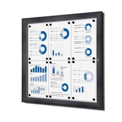 Showdown® Displays SCS6xA4C9005 Schaukasten 6xA4 sw 