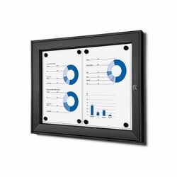 Showdown® Displays SCS2xA4C9005 Schaukasten 2xA4 sw 