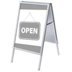 Showdown® Displays ZPA1G32MEI215 Kundenstopper A1 Set Geöffnet gr englisch
