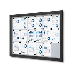 Showdown® Displays SCT18xA4C9005 Schaukasten Outdoor 18xA4 sw 