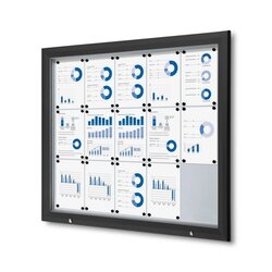 Showdown® Displays SCT15xA4C9005 Schaukasten Outdoor 15xA4 sw 