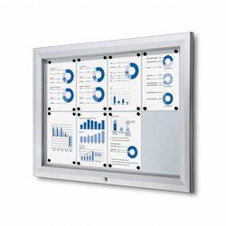 Showdown® Displays SCT8xA4 Schaukasten Outdoor 8xA4 si 