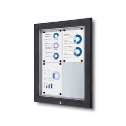 Showdown® Displays SCT4xA4C7016JS Schaukasten Outdoor 4xA4 an 