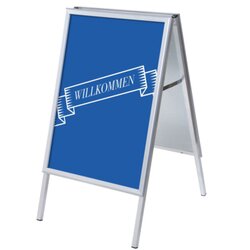 Showdown® Displays ZPA1G32MEI298 Kundenstopper A1 Set Willkommen bl deutsch