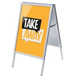 Showdown® Displays ZPA1G32MEI185 Kundenstopper A1 Set Take Away ge englisch