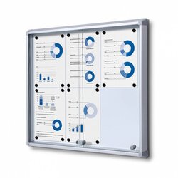 Showdown® Displays SCSL6xA4 Schaukasten 6xA4 Schiebetür B1 si