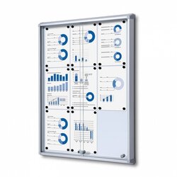 Showdown® Displays SCSL9xA4 Schaukasten 9xA4 Schiebetür B1 si