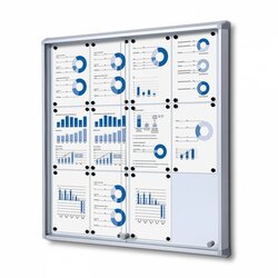 Showdown® Displays SCSL12xA4 Schaukasten 12xA4 Schiebetür B1 si