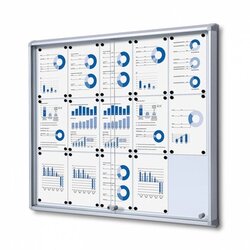 Showdown® Displays SCSL15xA4 Schaukasten 15xA4 Schiebetür B1 si