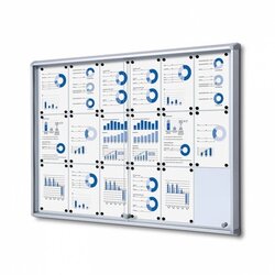 Showdown® Displays SCSL18xA4 Schaukasten 18xA4 Schiebetür B1 si