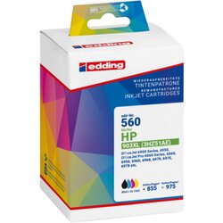 edding 18-560 Tintenpatrone wie HP903XL sw/c/m/y 4 St./Pack.