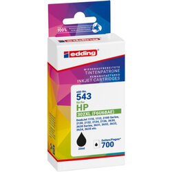edding 18-543 Tintenpatrone wie HP 302XL F6U68AE schwarz