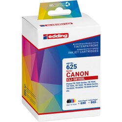 edding 18-625 Tintenpatrone wie Canon  PGI-580XXL 2xbk/c/m/g 5St