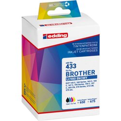 edding 18-433 Tintenpatrone Brother LC980 Multipack 4St./Pack