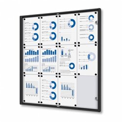 Showdown® Displays SCXS12xA4C9005 Schaukasten Economy 12xA4 sw 