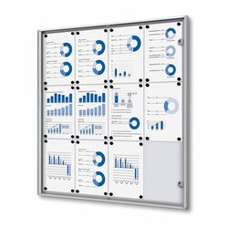 Showdown® Displays SCXS12xA4B1 Schaukasten Economy 12xA4 B1 si