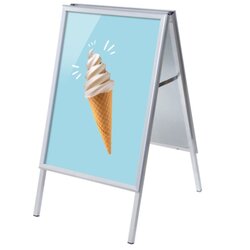 Showdown® Displays ZPA1G32MEI204 Kundenstopper A1 Set Eis 