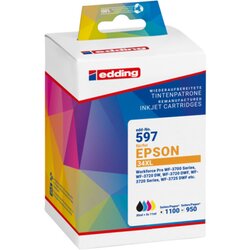 edding 18-597-01 Tintenpatrone wie Epson T34XL sw/c/m/y 4St