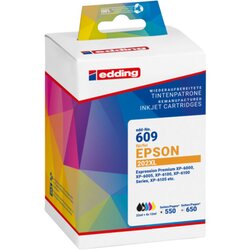 edding 18-609-01 Tintenpatrone wie Epson 202XL sw/f.sw/c/m/y 5St