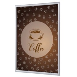 Showdown® Displays KRA1G25LPPI405 Klapprahmen A1 Kaffee en 