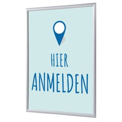 Showdown® Displays KRA1G25LPPI454 Klapprahmen Hier Anmelden A1 deutsch bl