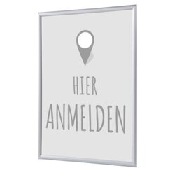 Showdown® Displays KRA4G25LPPI450 Klapprahmen Hier Anmelden A4 deutsch gr