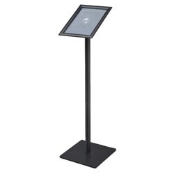 Showdown® Displays MBA4G25C9005 Menüständer Design A4 25mm Gehrung sw