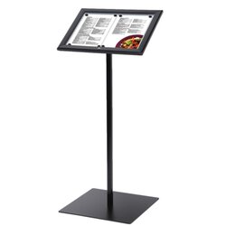Showdown® Displays MBSCZN2xA4C9005 Menüständer 2xA4 abschließbar sw