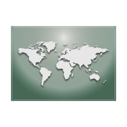 Showdown® Displays PLM6GI28 Tischset Weltkarte gn 6St 