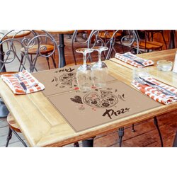 Showdown® Displays Tischset 45 x 32 cm (B x L) Pizza Abstrakt
