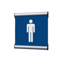 Showdown® Displays SS155155LPPI798 Türschild 15,5x15,5cm Herren bl