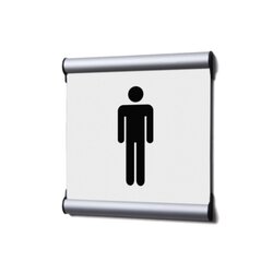 Showdown® Displays SS155155LPPI799 Türschild 15,5x15,5cm Herren ws