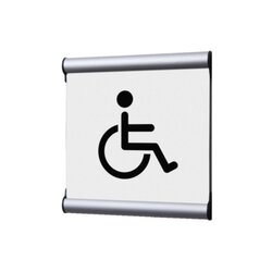 Showdown® Displays SS155155LPPI803 Türschild 15,5x15,5cm Behinderte ws