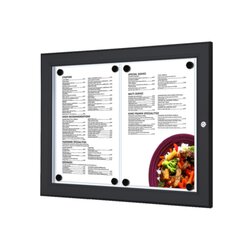 Showdown® Displays SCZN2xA4C9005 Menükasten Outdoor 2xA4 sw 