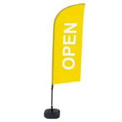 Showdown® Displays BFAW310WT21I61 Beachflag Geöffnet ge englisch 