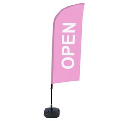 Showdown® Displays BFAW310WT21I55 Beachflag Geöffnet pi englisch 