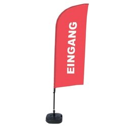 Showdown® Displays BFAW310WT21I127 Beachflag Eingang rt deutsch 
