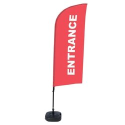 Showdown® Displays BFAW310WT21I126 Beachflag Eingang rt englisch 