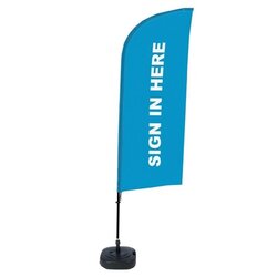 Showdown® Displays BFAW310WT21I114 Beachflag Hier Anmelden bl englisch