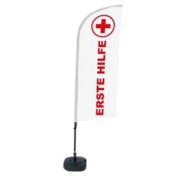 Showdown® Displays BFAW310WT21I107 Beachflag Erste Hilfe deutsch 